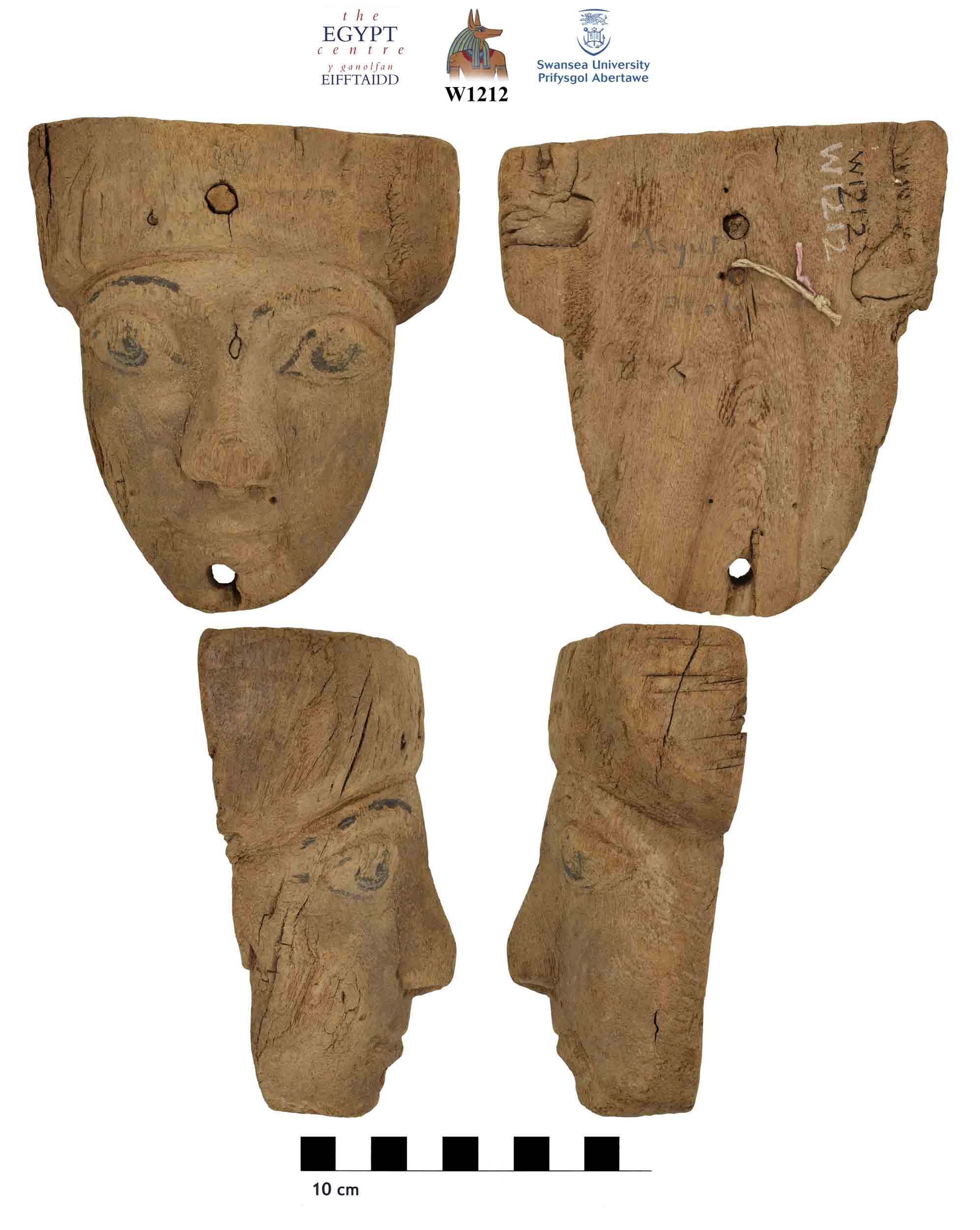 Image for: Wooden face from a coffin